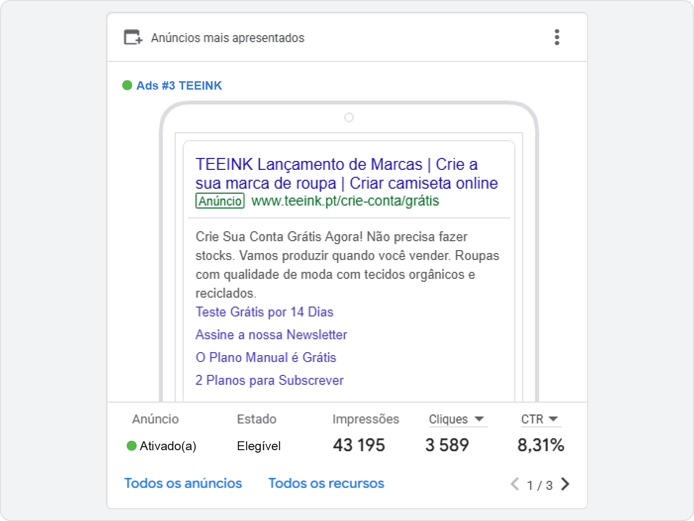 Ads — TEEINK (print-on-demand)
